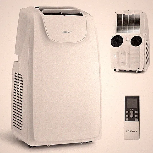12,000 BTU Dual Hose Portable Air Conditioner 3-in-1 AC Unit w/ Remote Control