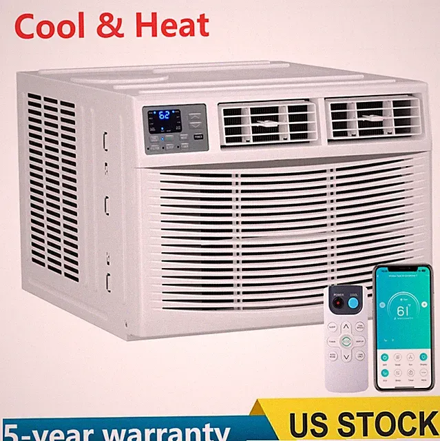 12000 BTU Window Air Conditioner with Heat Window AC WIFI Remote App Control