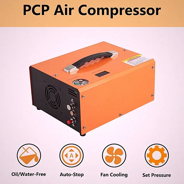 Auto-Stop High Pressure Air Pump 30MPA Scuba PCP Compressor 12V 110V 220V