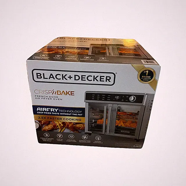 BLACK+DECKER Crisp 'N Bake Air Fryer Toaster Oven Combo, 12 in 1 Countertop Oven