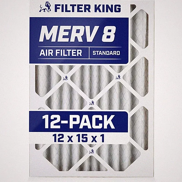 Filter King 12x15x1 Air Filter 12-PACK MERV 8 Actual Size 11.5 x 14.5 x .75"
