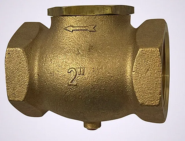 Horizontal In Line Check Valve for Air Compressors 2" Female NPT Thread