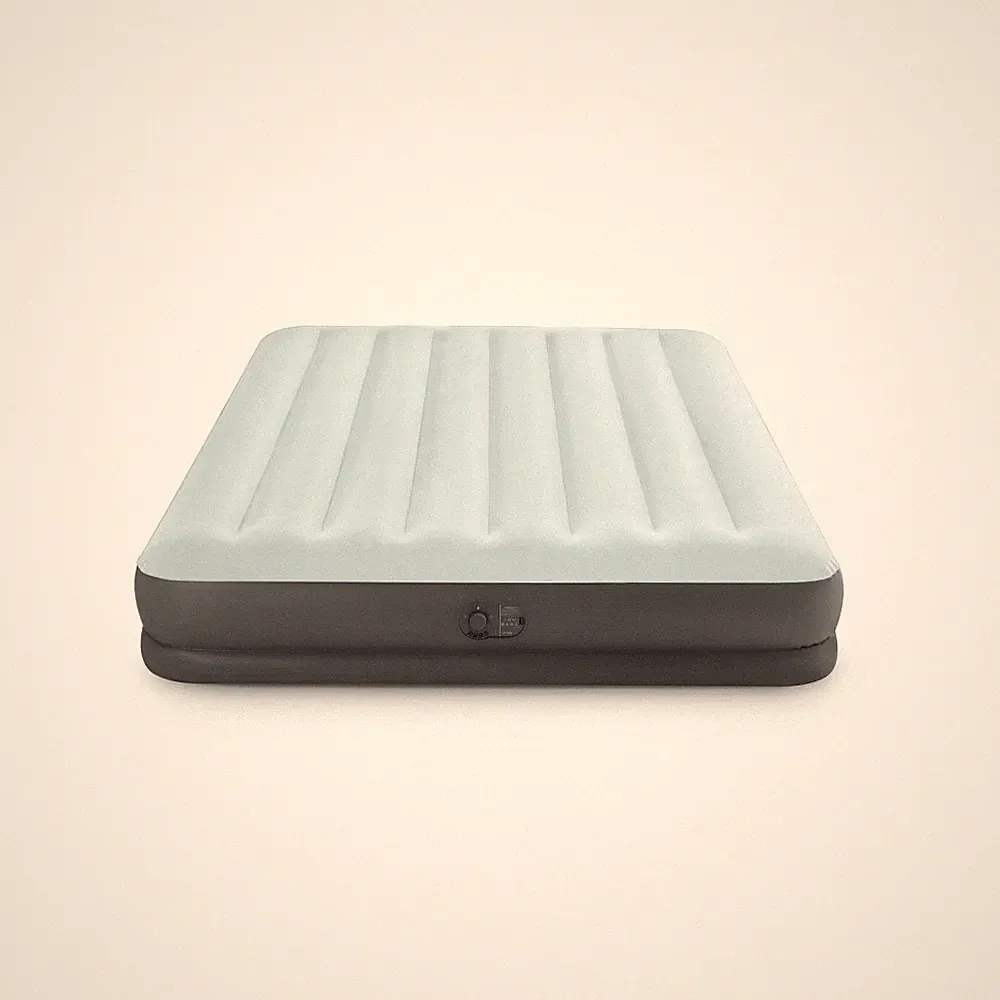 Intex Air Mattress Inflatable Compact QUEEN Mid Rise 12" Internal USB Pump