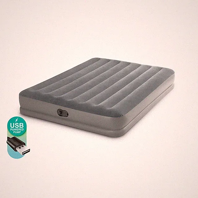Intex Queen 12" Dura-Beam Prestige Air Mattress with USB Powered Pump