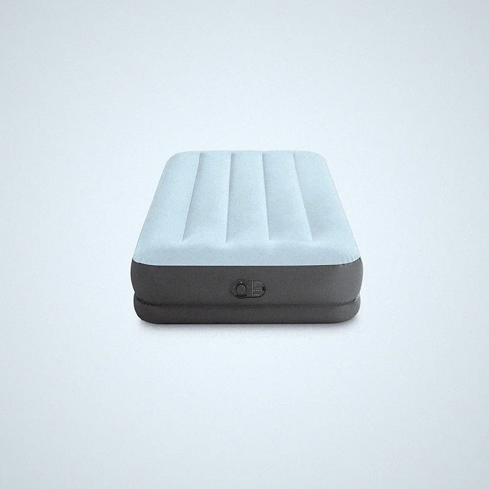 Intex Twin 12” Mid Rise Air Mattress USB Built-In Pump Inflatable Bed Tested