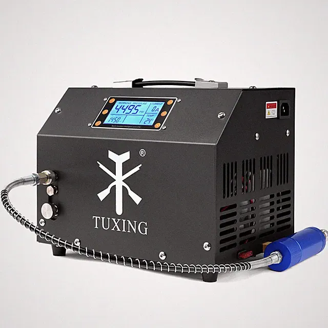 New 4500psi PCP Air Compressor 300bar LCD Display Digital Control Compressor