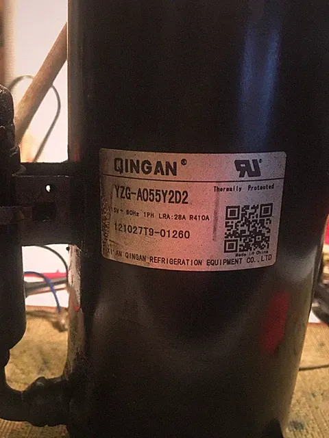 QINGAN YZG-A055Y2D2 115V 60HZ 1PH LRA 28A R410A Compressor