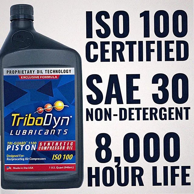 TriboDyn 1100 Full Synthetic Air Compressor Oil ISO 100 SAE 30 Non-Detergent