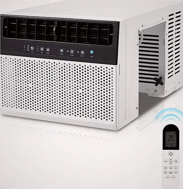 Ultra Quiet 38dB U-Shaped Window Air Conditioner 10000BTU for 250 Sq.Ft Remote