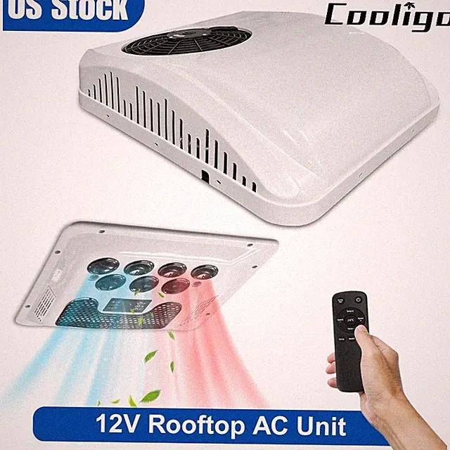 ​Universal Air Conditioner 12V 10000BTU 2 in 1 Cool&Heat Rooftop for Caravan Van