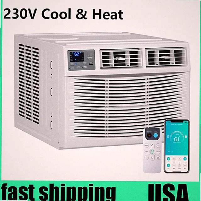 🔝Window Air Conditioner Heat Pump 12000 BTU 208/230V Alexa & Wifi Cools 550 Sq